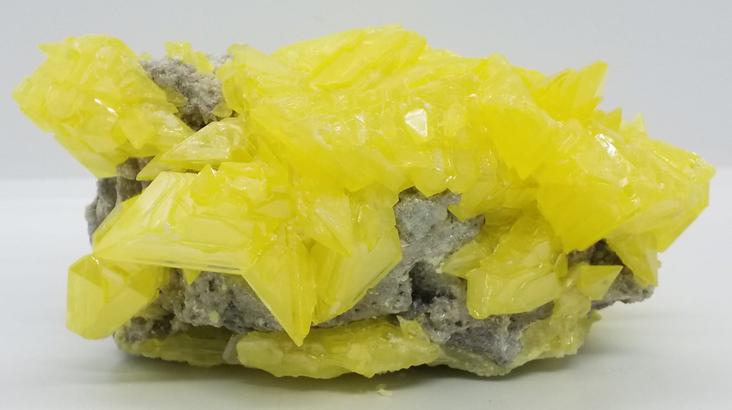 Lemon Yellow Sulfer Crystal Cluster #5