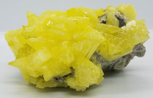 Lemon Yellow Sulfer Crystal Cluster #5