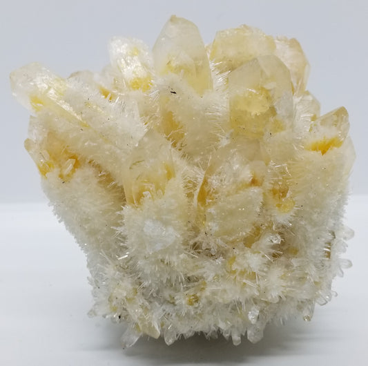 Yellow Orange Ghost Phantom Quartz Cluster #2